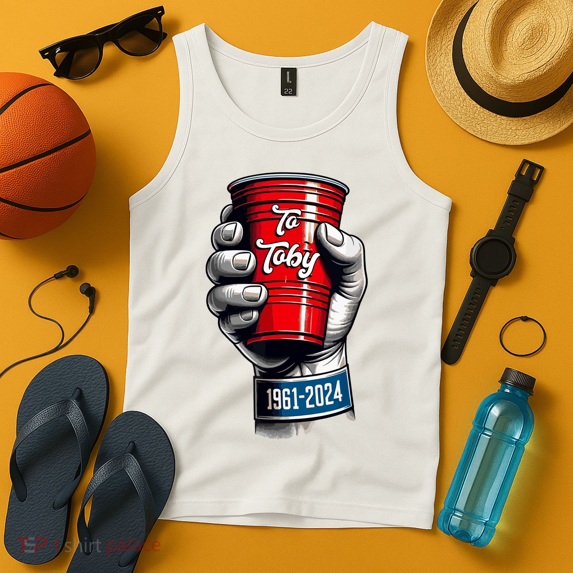 Solo Cup Cheers To Toby Red Solo Cup Tank Top