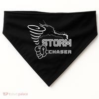 Storm Chaser Cool Electric Lightning Tornado Weather USA-Made Doggie Bandana thumb 0