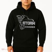 Storm Chaser Cool Electric Lightning Tornado Weather Hoodie thumb 2