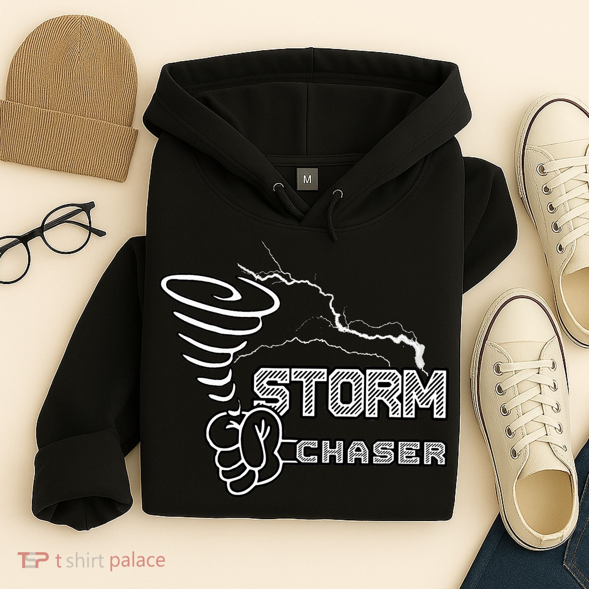 Storm Chaser Cool Electric Lightning Tornado Weather Hoodie