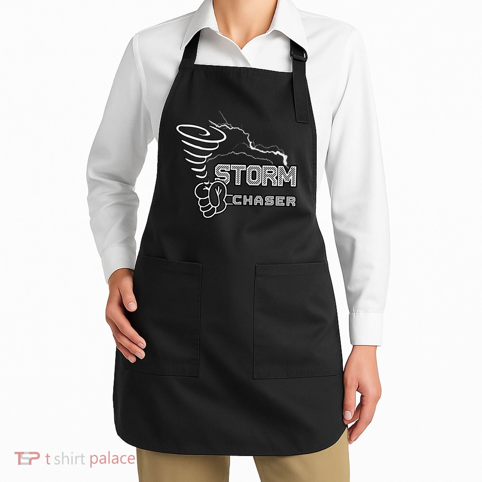 Storm Chaser Cool Electric Lightning Tornado Weather Apron
