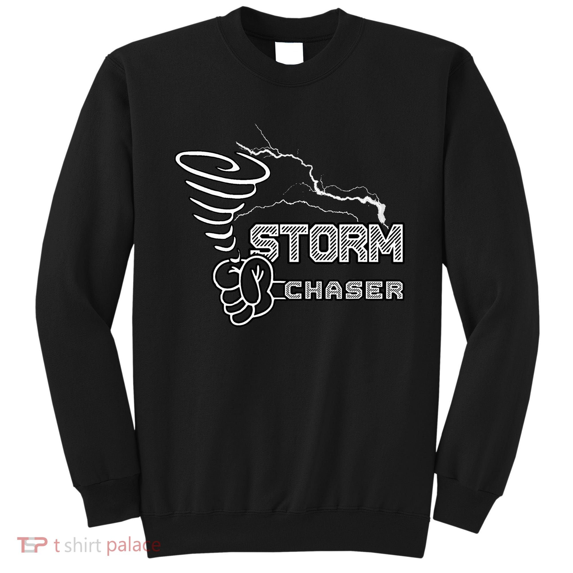 Storm Chaser Cool Electric Lightning Tornado Weather Sweatshirt