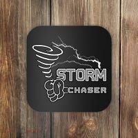 Storm Chaser Cool Electric Lightning Tornado Weather Coaster thumb 0
