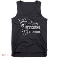 Storm Chaser Cool Electric Lightning Tornado Weather Tank Top thumb 0