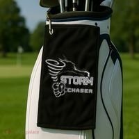 Storm Chaser Cool Electric Lightning Tornado Weather Golf Towel thumb 2