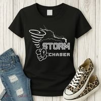 Storm Chaser Cool Electric Lightning Tornado Weather Women's T-Shirt thumb 3
