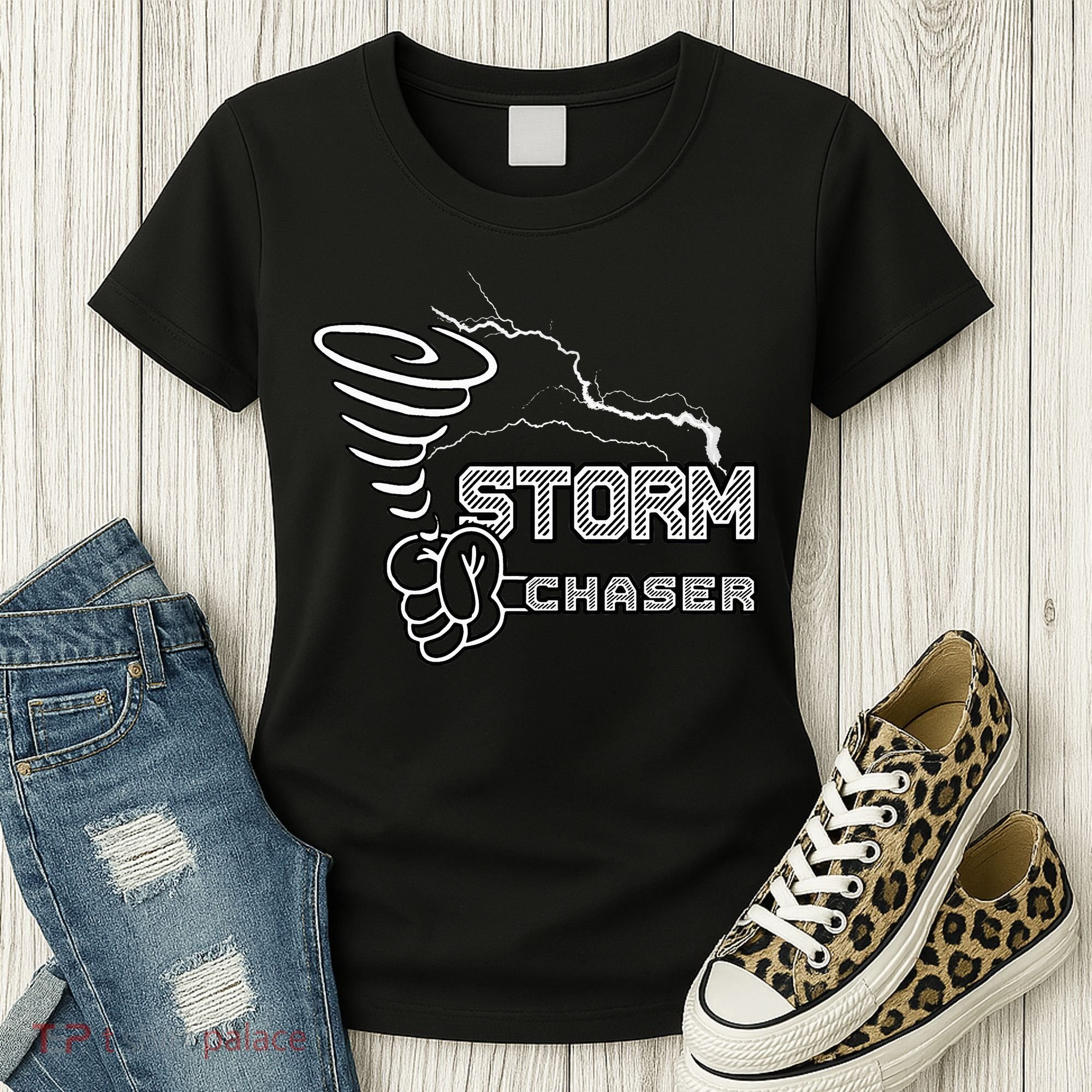 Storm Chaser Cool Electric Lightning Tornado Weather Women's T-Shirt