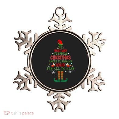 Spread Christmas Cheer Sing Out Loud Funny Festive Christmas Ornament