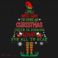 Spread Christmas Cheer Sing Out Loud Funny Festive Christmas Ornament thumb 1