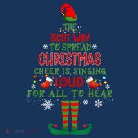Spread Christmas Cheer Sing Out Loud Funny Festive Christmas T-Shirt thumb 7