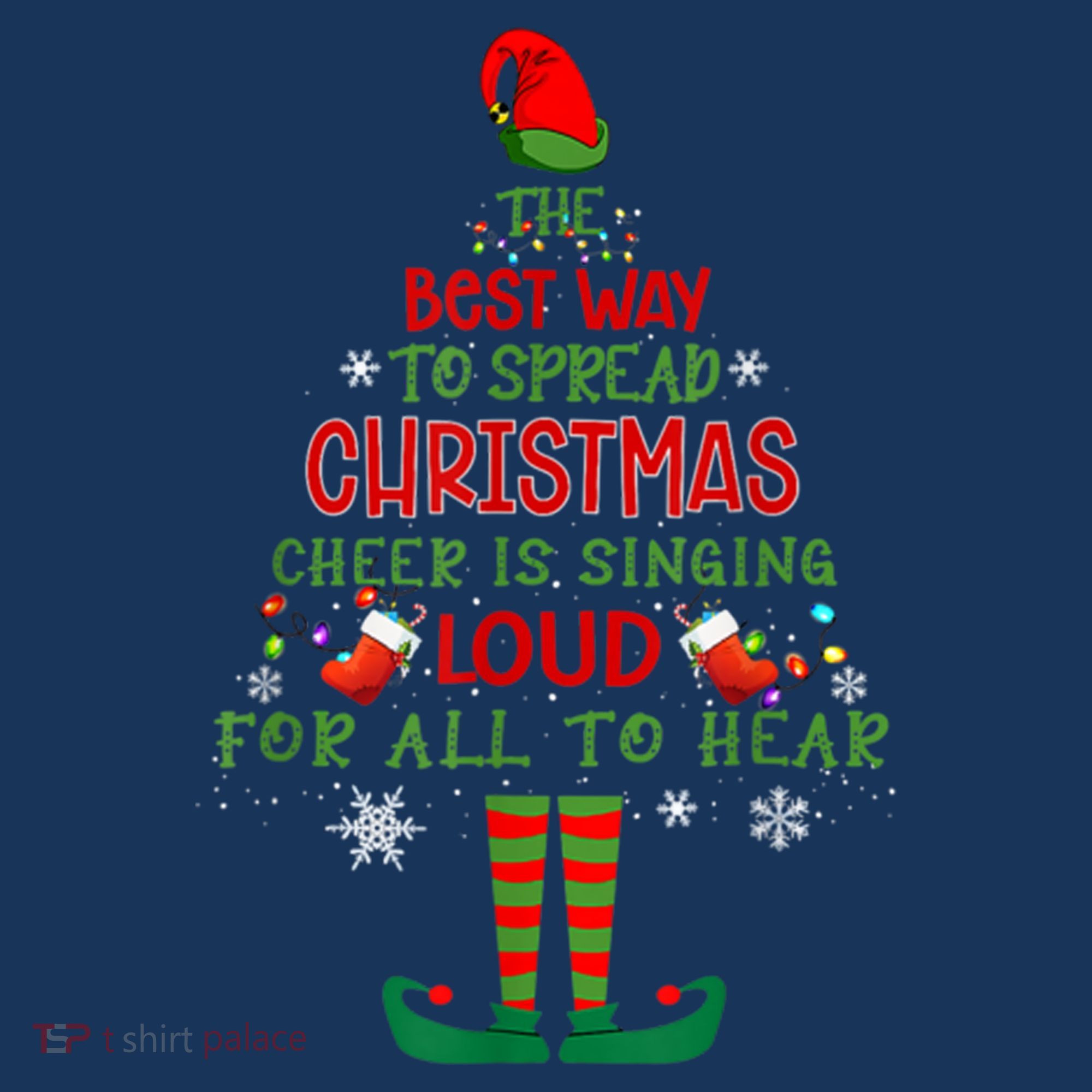 Spread Christmas Cheer Sing Out Loud Funny Festive Christmas Women's Tank Top