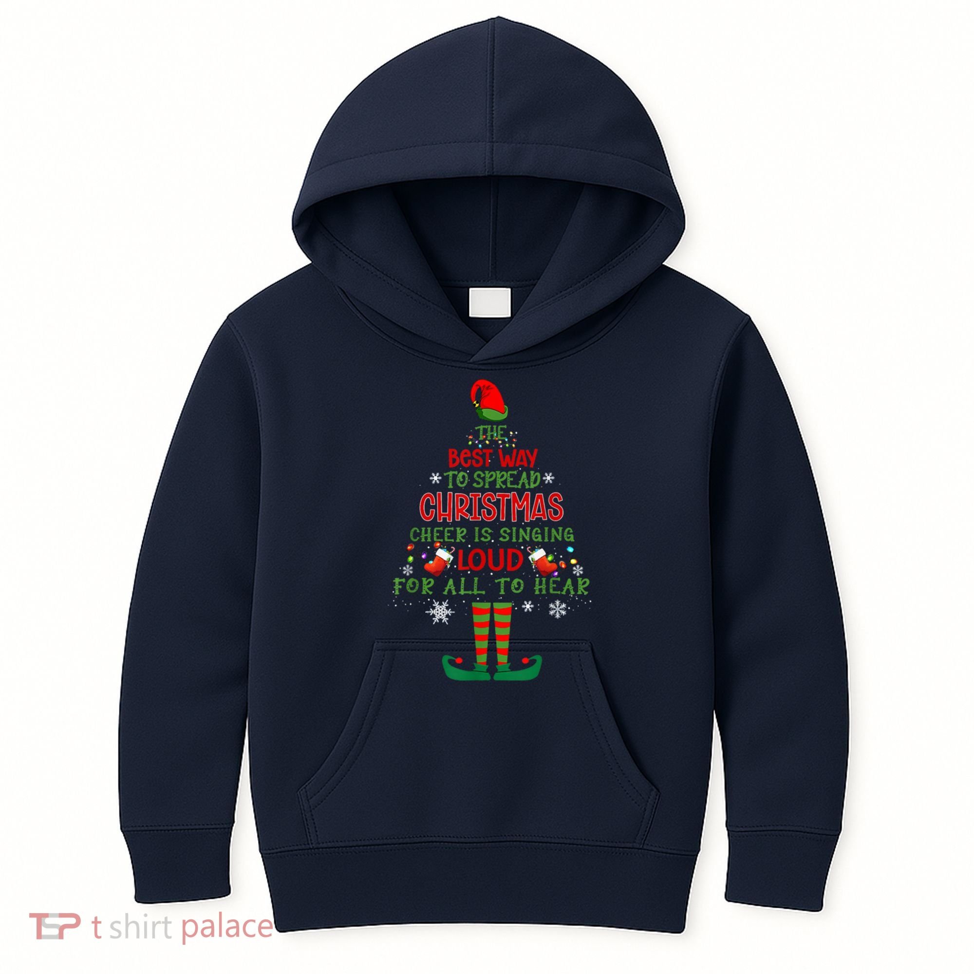 Spread Christmas Cheer Sing Out Loud Funny Festive Christmas Kids Hoodie