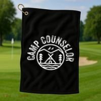 Summer Camp Counselor Staff Gift Golf Towel thumb 1