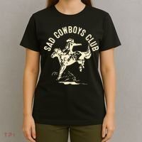Sad Cowboys Club Sad Country Music Style Enthusiast T-Shirt thumb 4