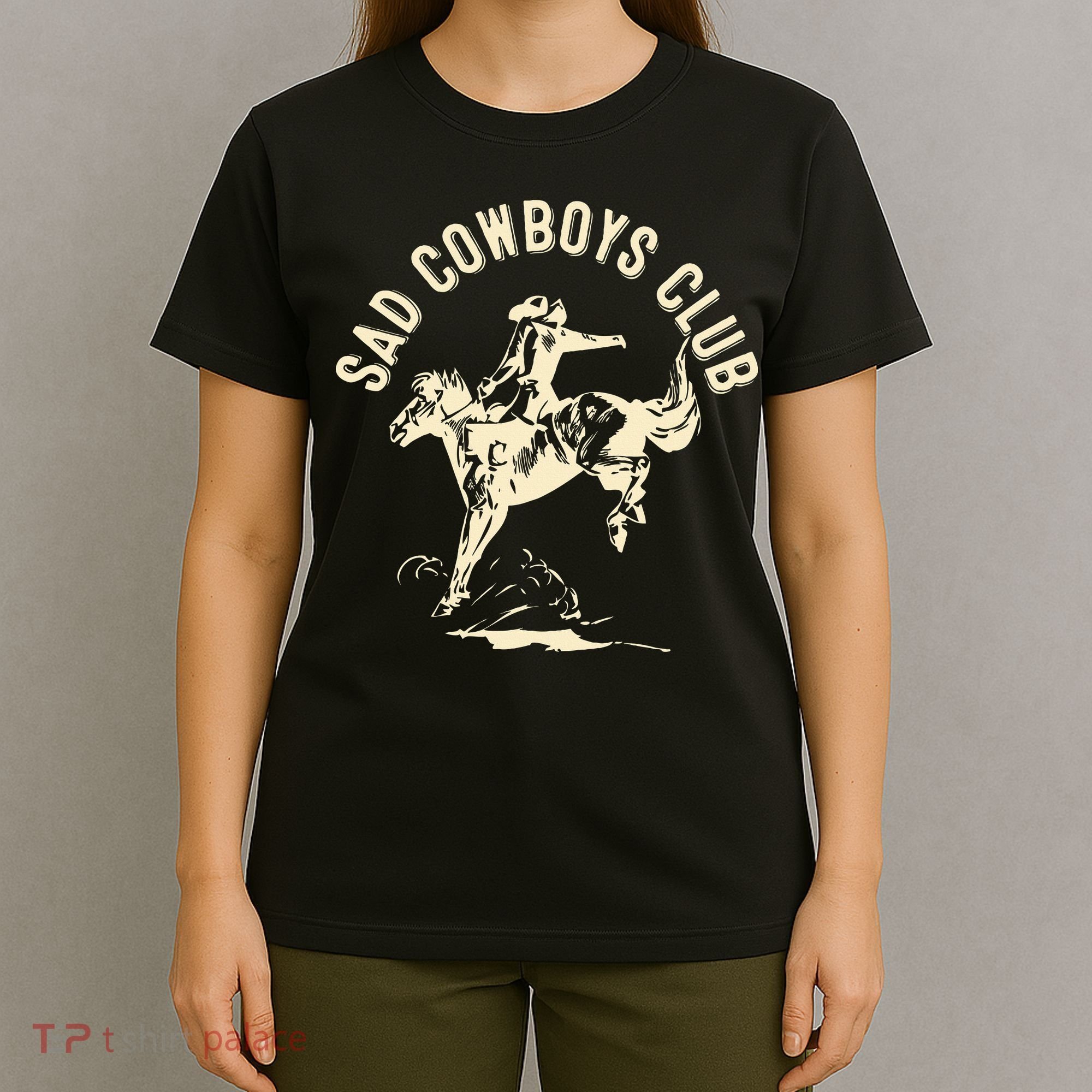 Sad Cowboys Club Sad Country Music Style Enthusiast T-Shirt