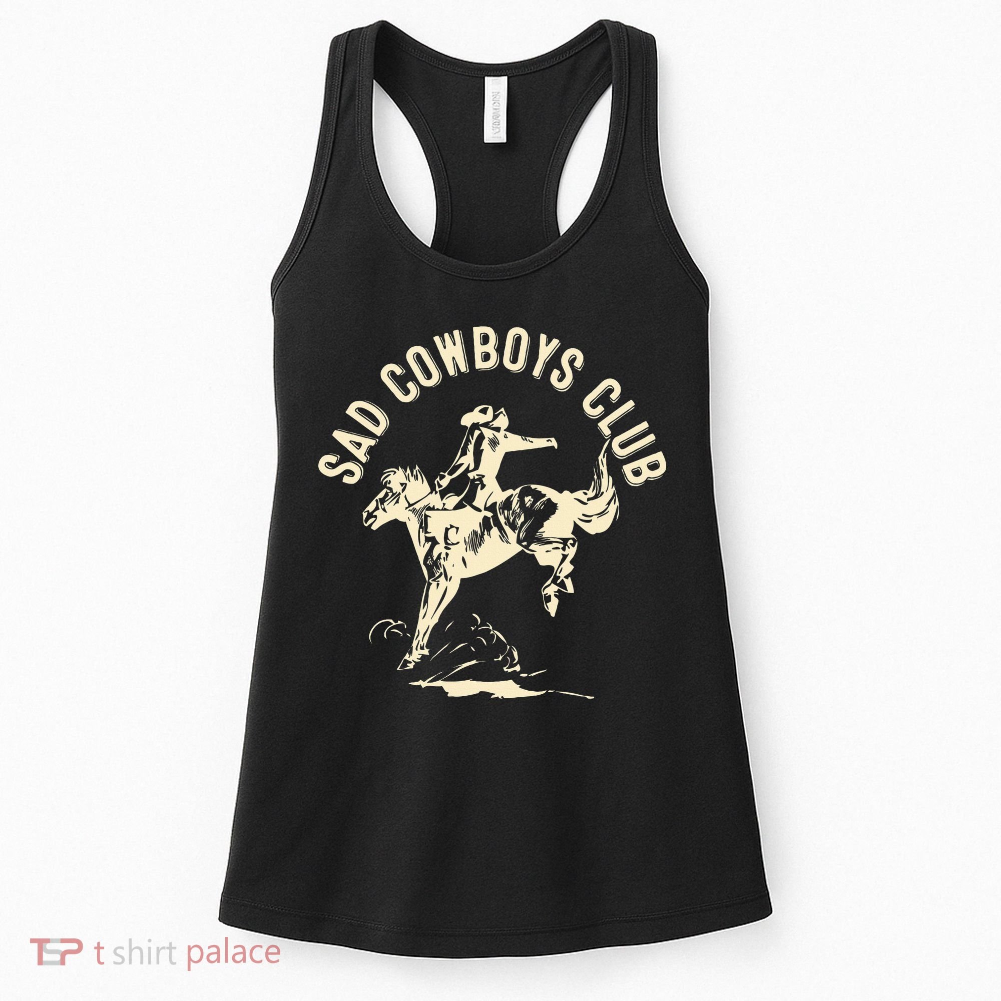 Sad Cowboys Club Sad Country Music Style Enthusiast Women's Tank Top