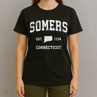 Somers Connecticut Ct Vintage Sports T-Shirt thumb 4