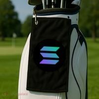 Solana Crypto Currency Golf Towel thumb 2