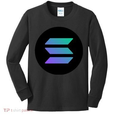 Solana Crypto Currency Kids Long Sleeve Shirt