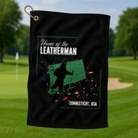 Supernatural Connecticut Cryptid Home Of The Leatherman Golf Towel thumb 1