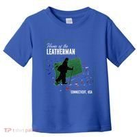 Supernatural Connecticut Cryptid Home Of The Leatherman Toddler T-Shirt thumb 0