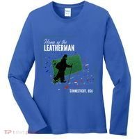 Supernatural Connecticut Cryptid Home Of The Leatherman Women's Long Sleeve Shirt thumb 0