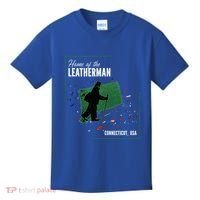 Supernatural Connecticut Cryptid Home Of The Leatherman Kids T-Shirt thumb 0