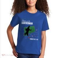 Supernatural Connecticut Cryptid Home Of The Leatherman Kids T-Shirt thumb 2