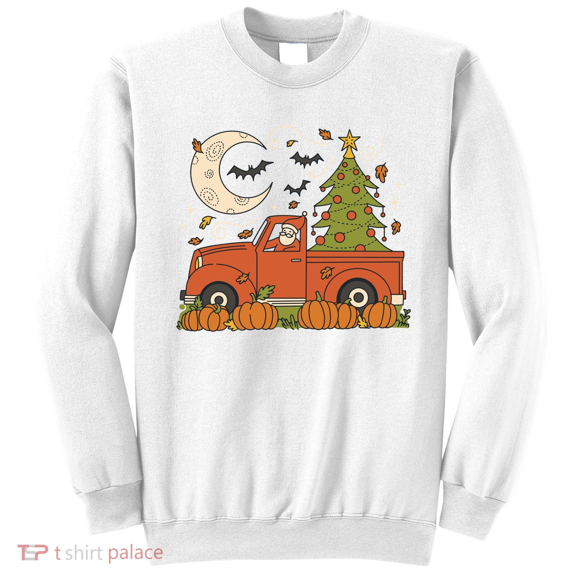 Santa Claus Christmas Holiday Truck Sweatshirt
