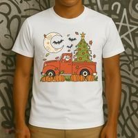 Santa Claus Christmas Holiday Truck T-Shirt thumb 3
