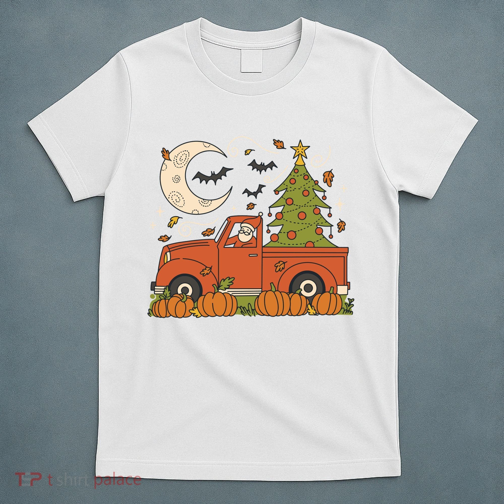 Santa Claus Christmas Holiday Truck T-Shirt