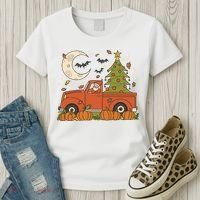 Santa Claus Christmas Holiday Truck Women's T-Shirt thumb 3