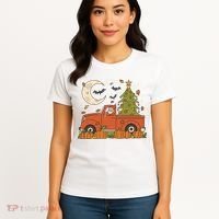 Santa Claus Christmas Holiday Truck Women's T-Shirt thumb 4