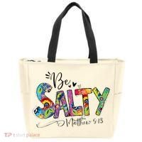Salty Classy Christian Matthew 5 13 Be Salt Of The Earth Tote Bag thumb 0