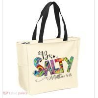 Salty Classy Christian Matthew 5 13 Be Salt Of The Earth Tote Bag thumb 2