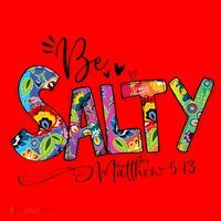 Salty Classy Christian Matthew 5 13 Be Salt Of The Earth Santa Hat thumb 1
