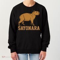 Sayonara Capybara Cartoon Animal Lovers Women's Sweatshirt thumb 0