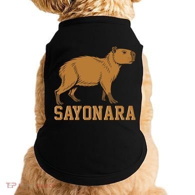 Sayonara Capybara Cartoon Animal Lovers Doggie Tank