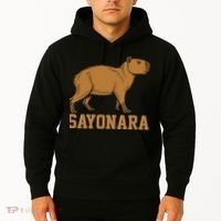 Sayonara Capybara Cartoon Animal Lovers Hoodie thumb 2