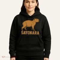 Sayonara Capybara Cartoon Animal Lovers Hoodie thumb 5