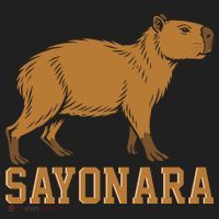 Sayonara Capybara Cartoon Animal Lovers Beanie thumb 2