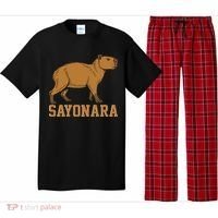 Sayonara Capybara Cartoon Animal Lovers Pajama Set thumb 0