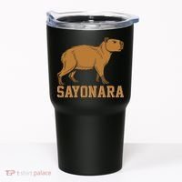 Sayonara Capybara Cartoon Animal Lovers Tumbler thumb 0