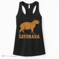 Sayonara Capybara Cartoon Animal Lovers Women's Tank Top thumb 0