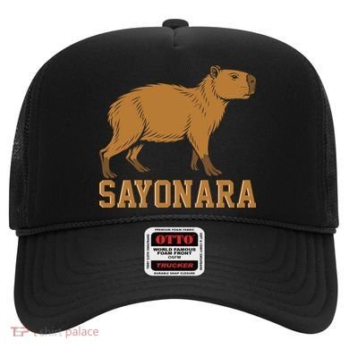 Sayonara Capybara Cartoon Animal Lovers Hat