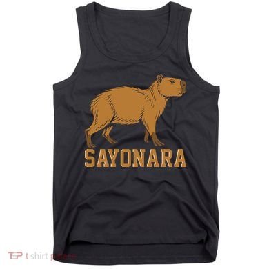 Sayonara Capybara Cartoon Animal Lovers Tank Top