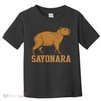 Sayonara Capybara Cartoon Animal Lovers Toddler T-Shirt thumb 0