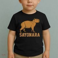 Sayonara Capybara Cartoon Animal Lovers Toddler T-Shirt thumb 2