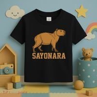 Sayonara Capybara Cartoon Animal Lovers Toddler T-Shirt thumb 3