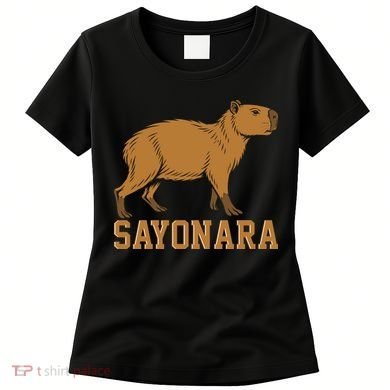 Sayonara Capybara Cartoon Animal Lovers Women's T-Shirt